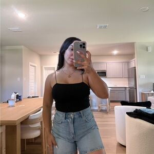 Women’s Black Spaghetti Strap Cami Top